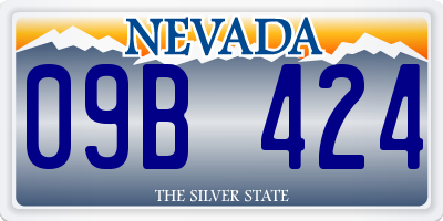 NV license plate 09B424