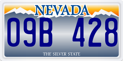 NV license plate 09B428