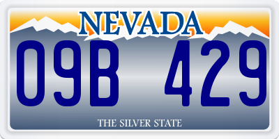 NV license plate 09B429