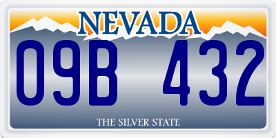 NV license plate 09B432