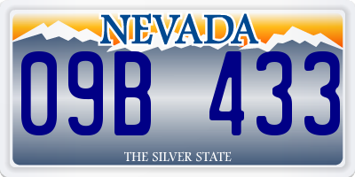 NV license plate 09B433