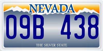 NV license plate 09B438