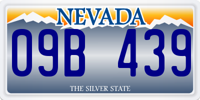 NV license plate 09B439