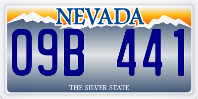 NV license plate 09B441