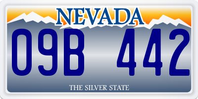 NV license plate 09B442