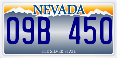 NV license plate 09B450