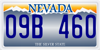 NV license plate 09B460