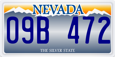 NV license plate 09B472