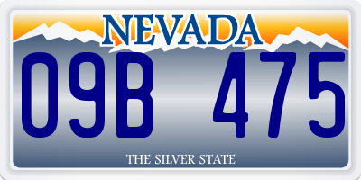 NV license plate 09B475