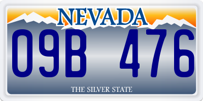 NV license plate 09B476