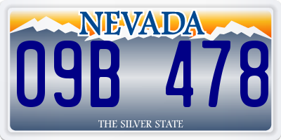 NV license plate 09B478