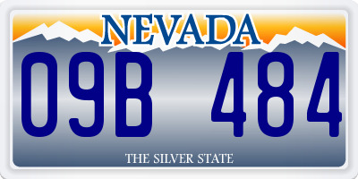 NV license plate 09B484