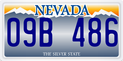 NV license plate 09B486