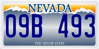 NV license plate 09B493