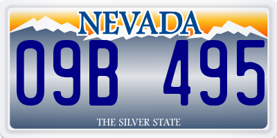 NV license plate 09B495