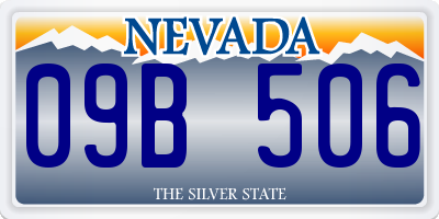 NV license plate 09B506