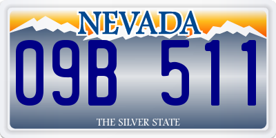 NV license plate 09B511