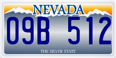 NV license plate 09B512