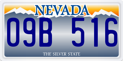 NV license plate 09B516