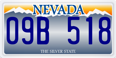 NV license plate 09B518