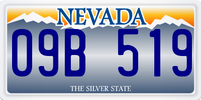 NV license plate 09B519