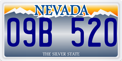 NV license plate 09B520