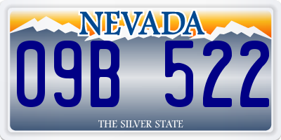NV license plate 09B522