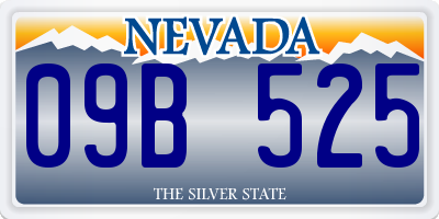 NV license plate 09B525
