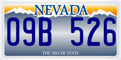 NV license plate 09B526