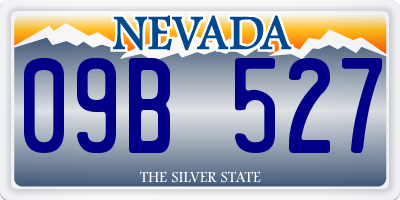 NV license plate 09B527