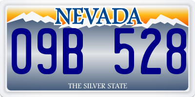 NV license plate 09B528