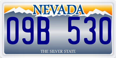 NV license plate 09B530
