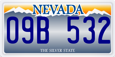 NV license plate 09B532
