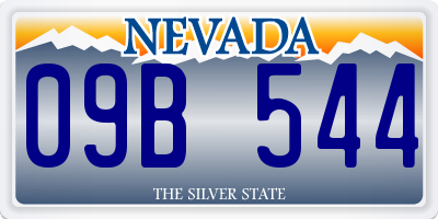 NV license plate 09B544