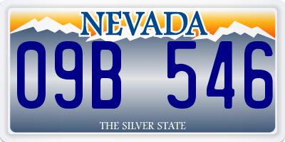 NV license plate 09B546