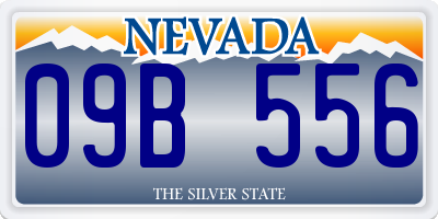 NV license plate 09B556