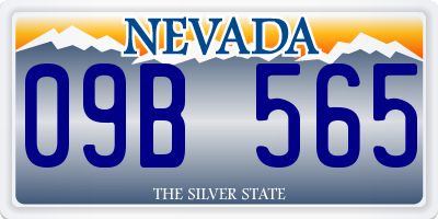 NV license plate 09B565