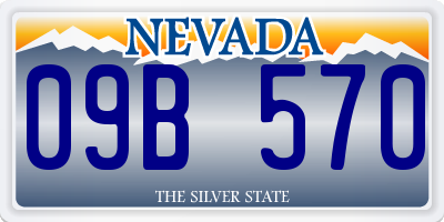 NV license plate 09B570