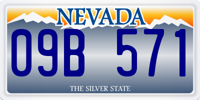 NV license plate 09B571