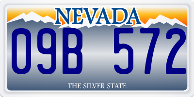 NV license plate 09B572