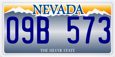 NV license plate 09B573