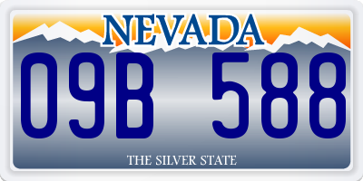 NV license plate 09B588