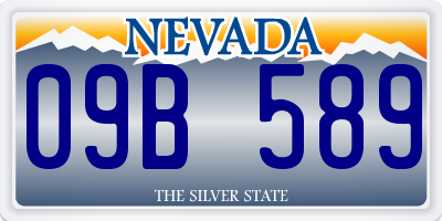 NV license plate 09B589