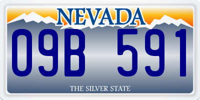 NV license plate 09B591