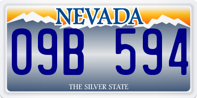 NV license plate 09B594