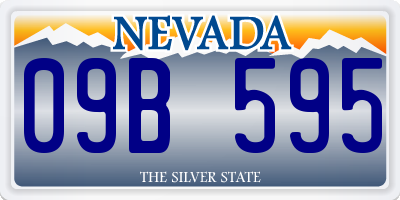 NV license plate 09B595