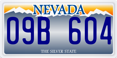 NV license plate 09B604