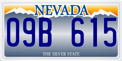 NV license plate 09B615