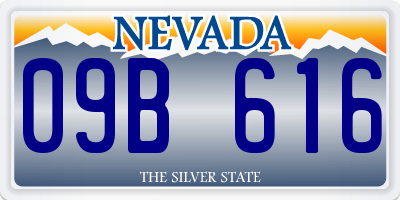 NV license plate 09B616