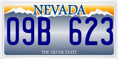 NV license plate 09B623